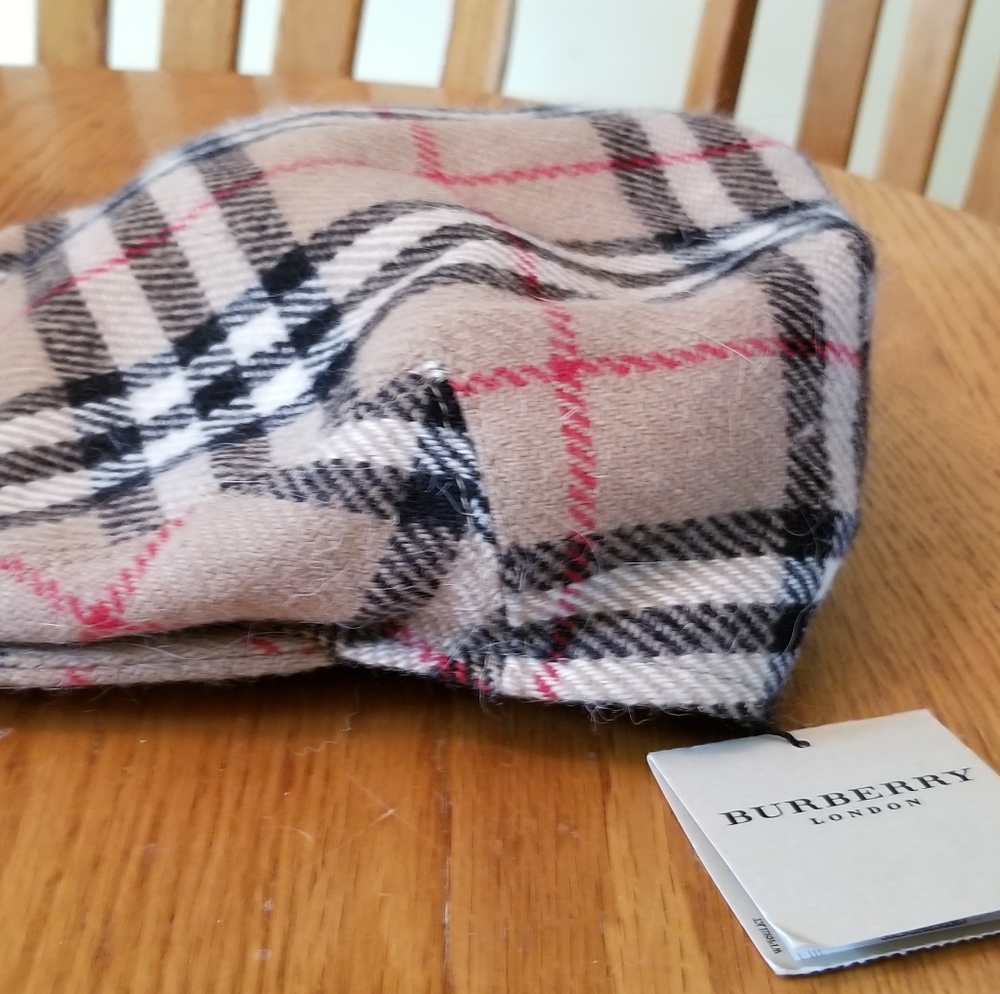 COPY - Burberry Wool Plaid Hat NWT